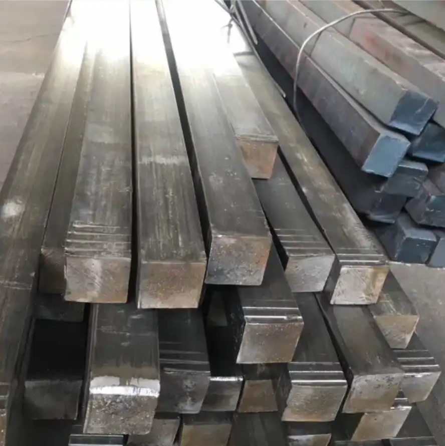 Première qualité d'exportation d'acier carré en acier massif 12mm ms fer barre carrée en acier 10mm prix par tonne